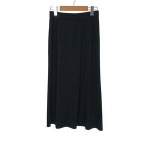 Eileen Fisher Classic Black Closet Staple Midi Skirt Size Petite